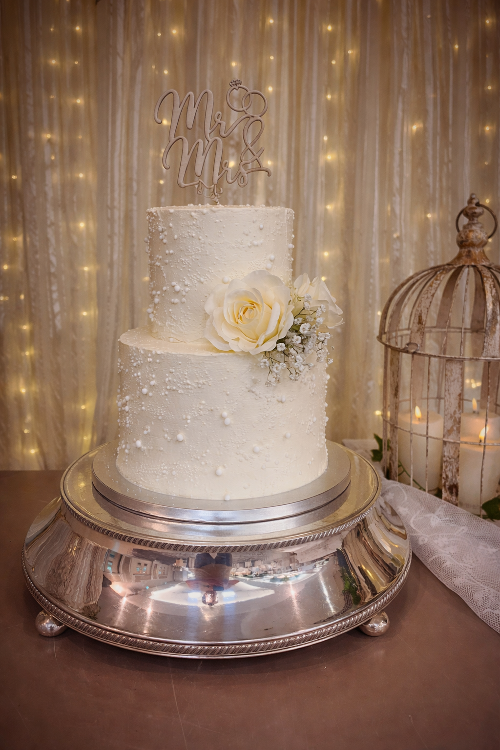 Two Tier Wedding Cake - Design 10
