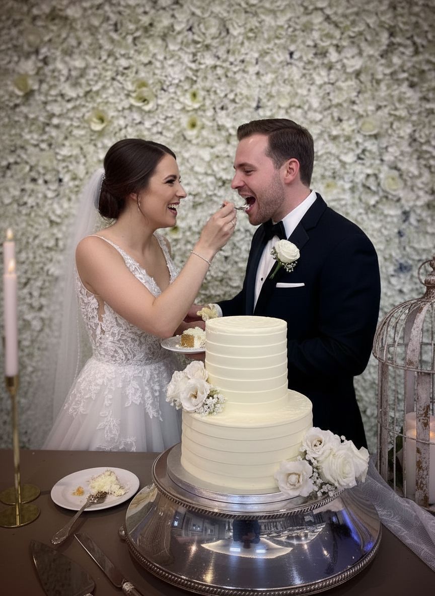 Two Tier Wedding Cake - Design 1
