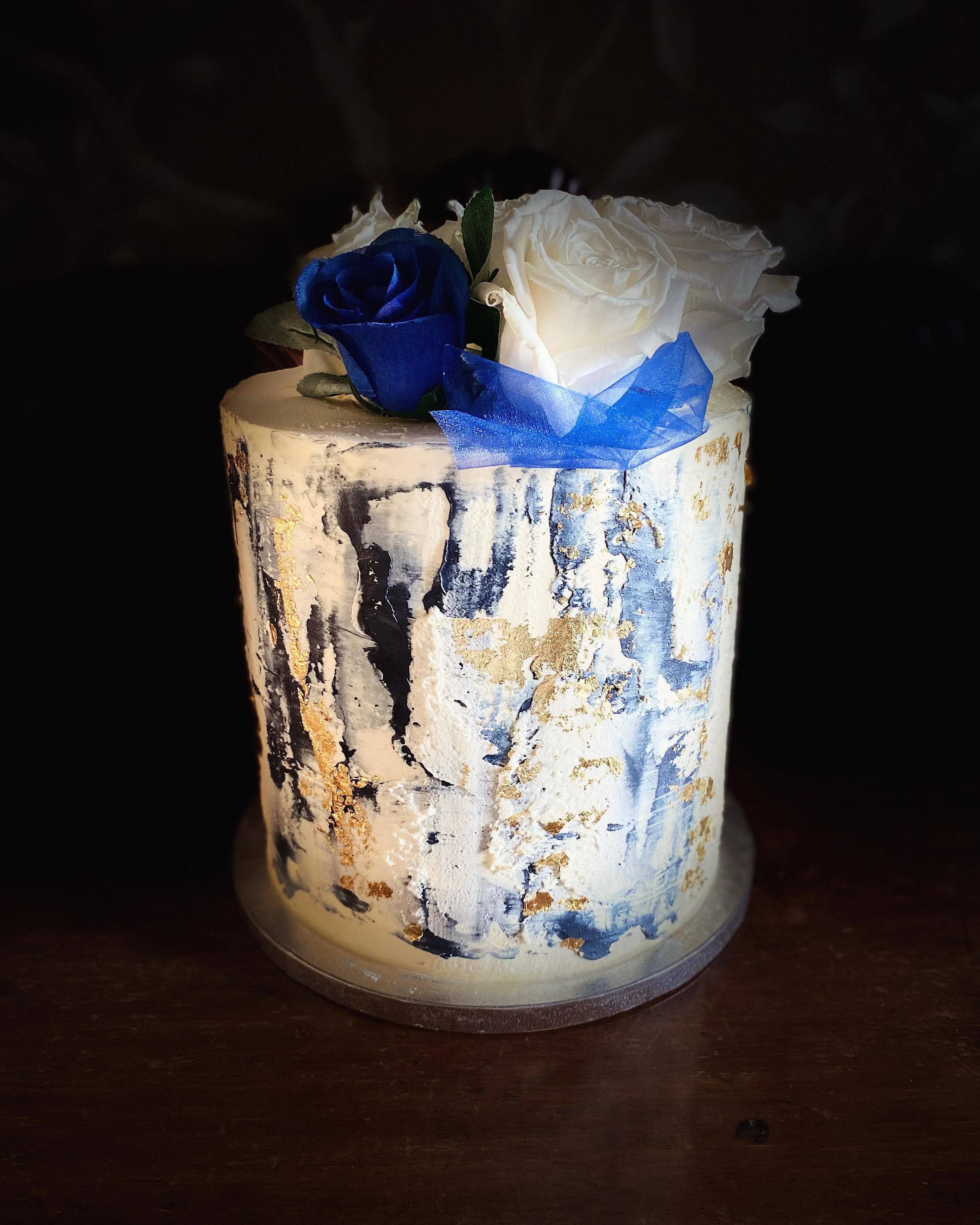 One Tier Wedding Cake - Design 6
