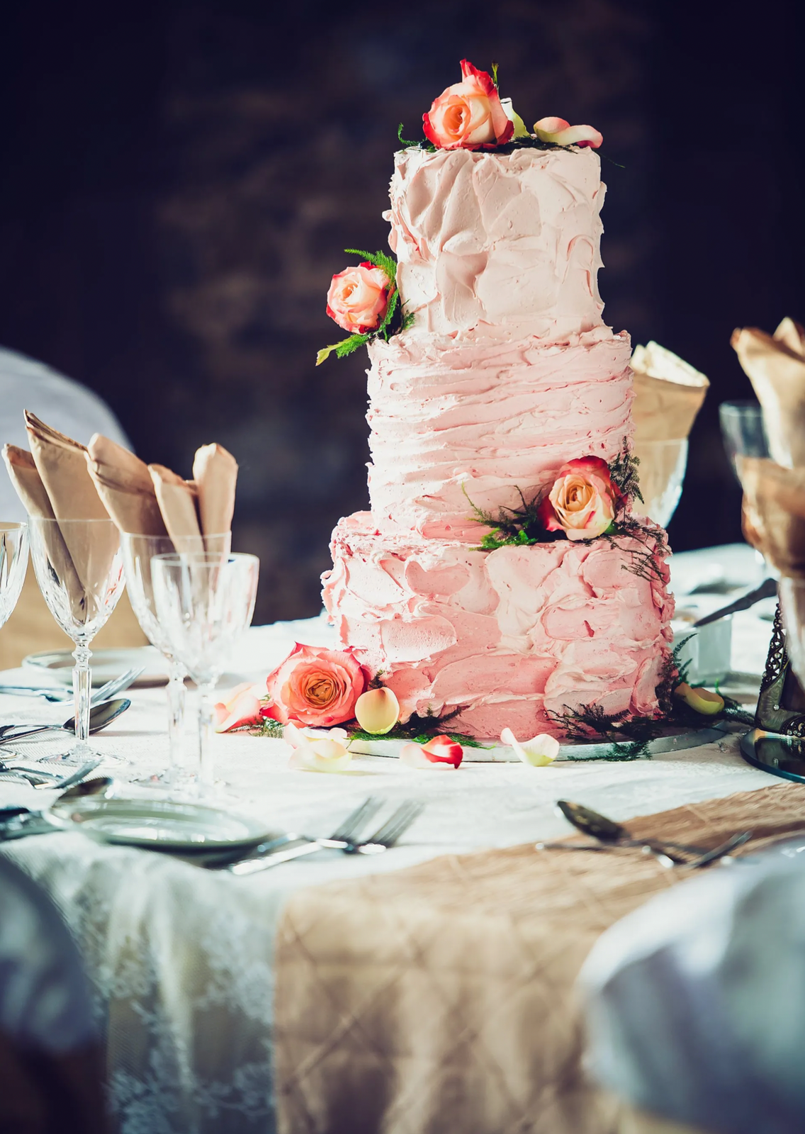 Three Tier Wedding Cake - Design 15