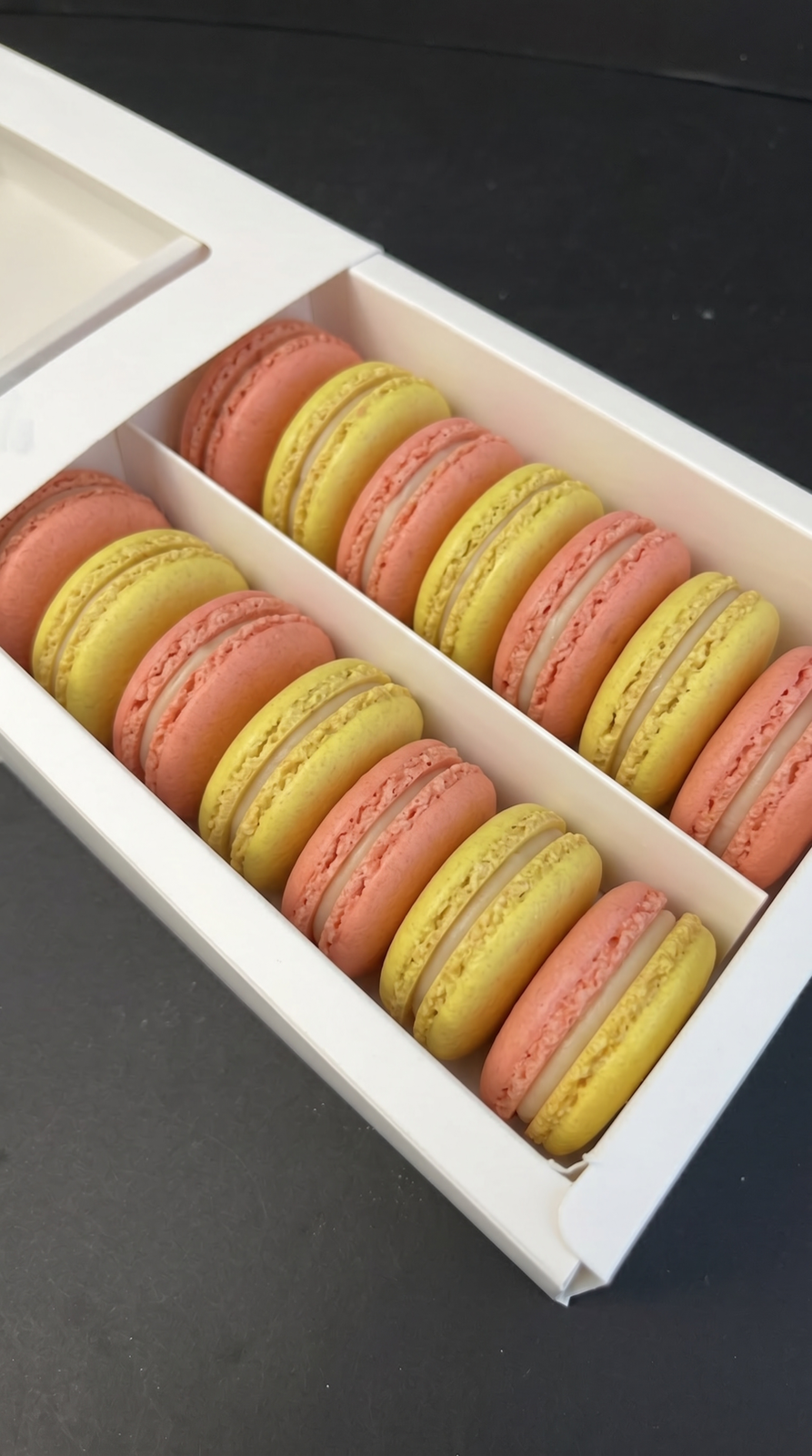 Macarons - Strawberry and Lemon