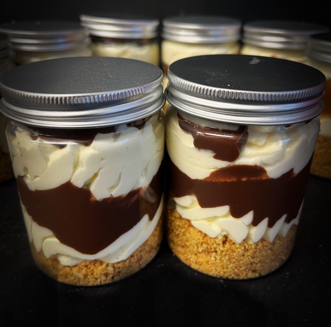 Cheesecake Jars - Chocolate and Vanilla