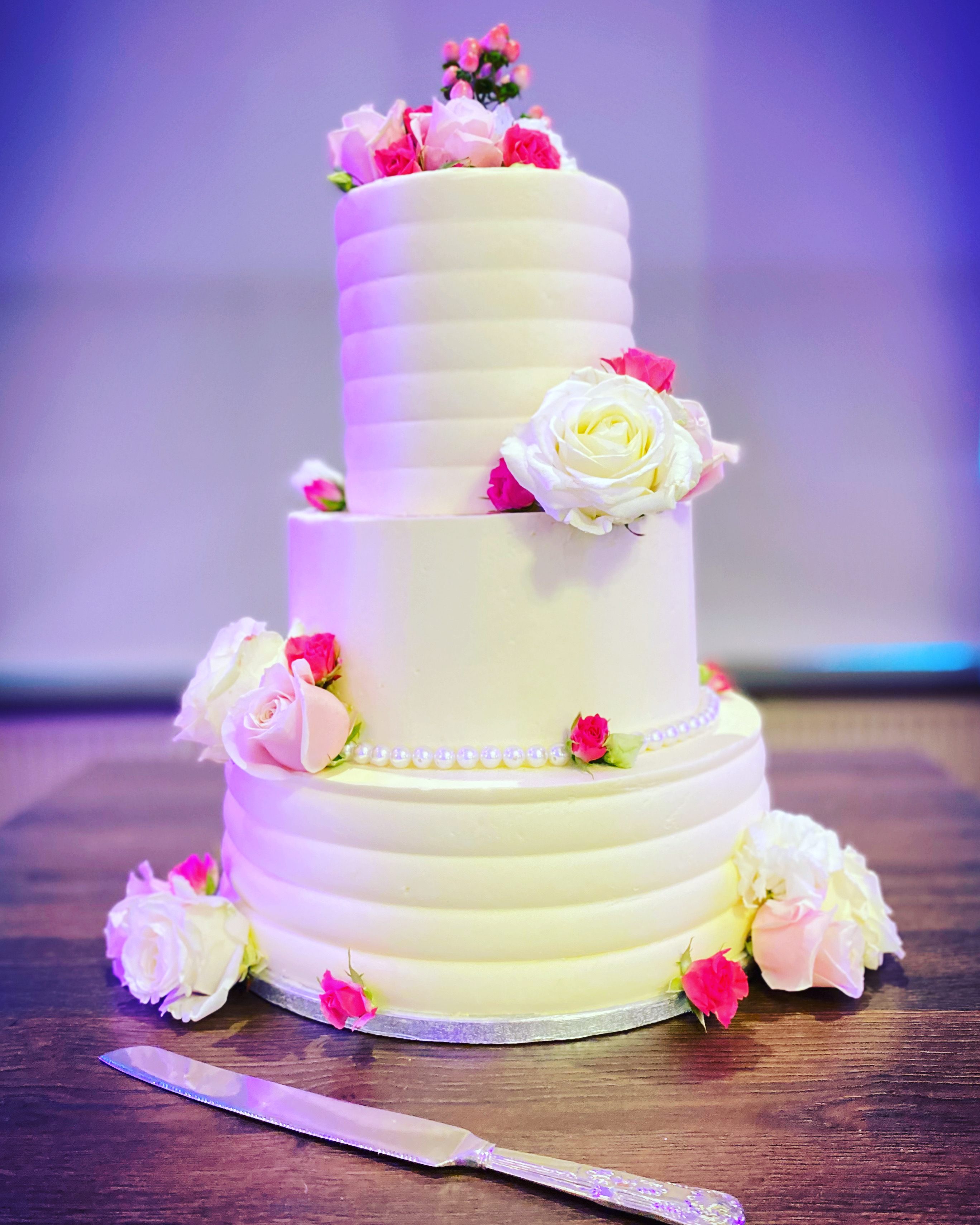 Three Tier Wedding Cake - Design 6