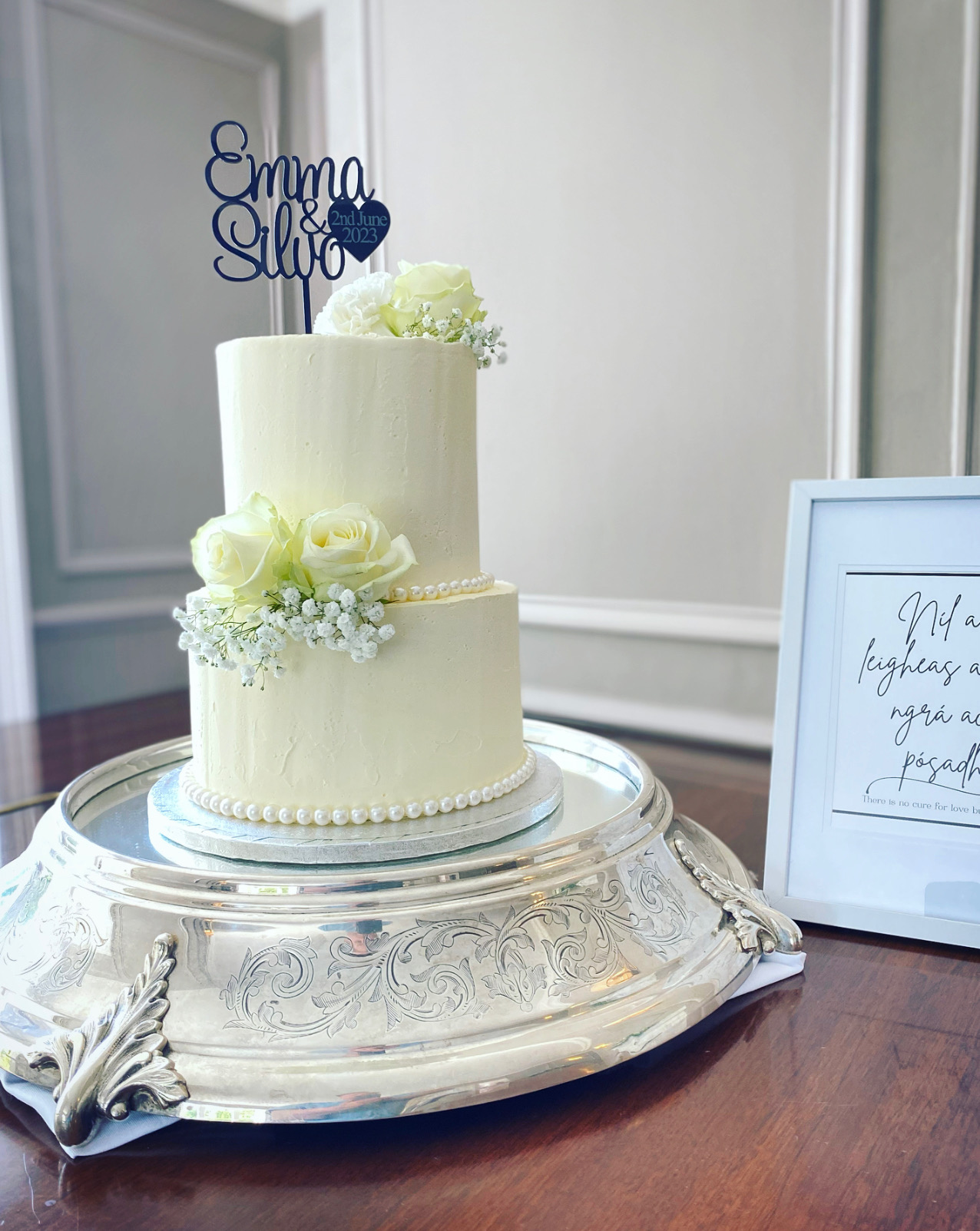 Two Tier Wedding Cake - Design 2