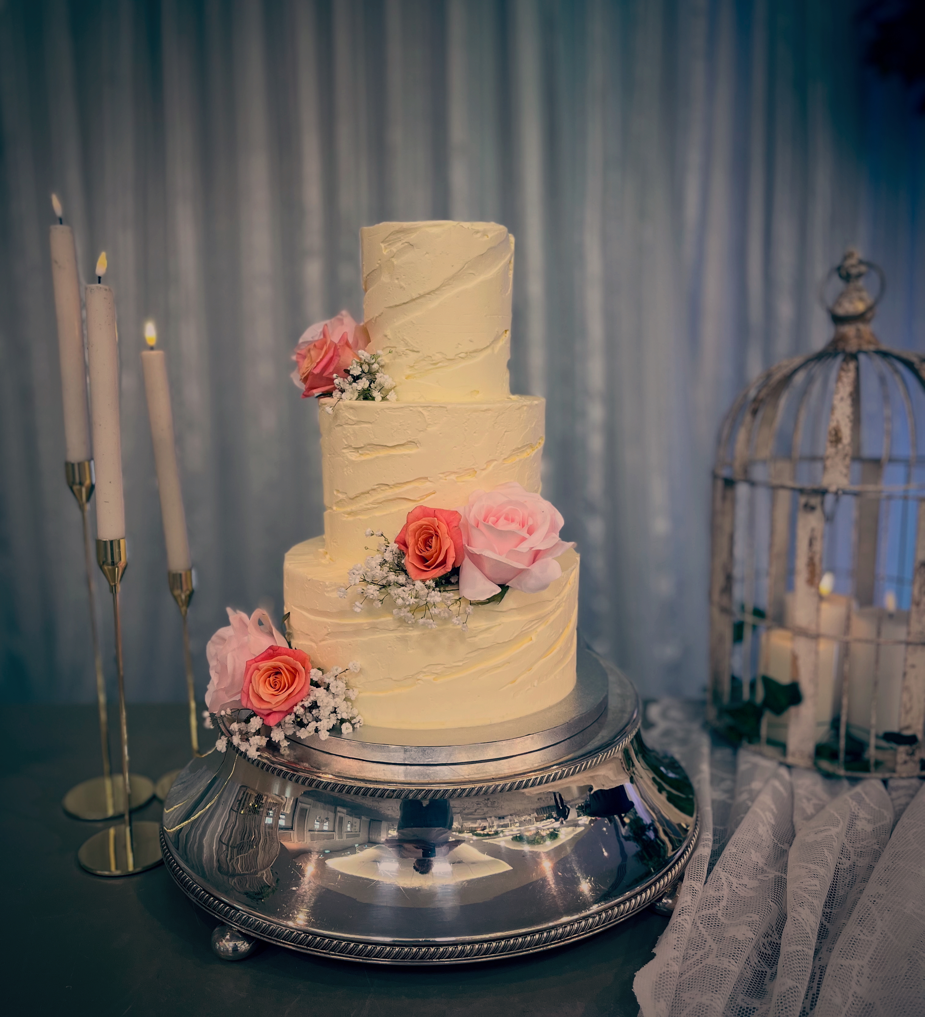 Three Tier Wedding Cake - Design 4