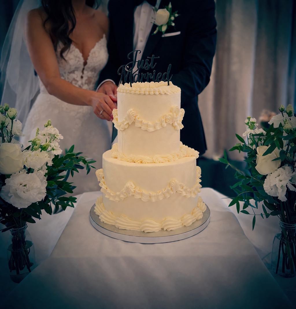 Two Tier Wedding Cake - Design 3