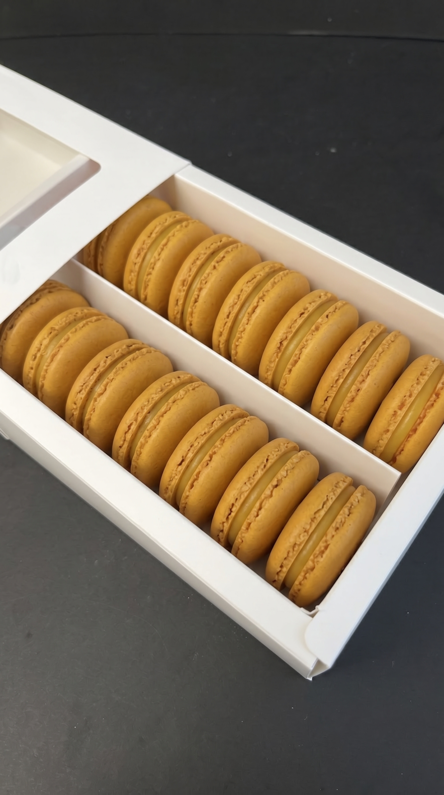 Macarons - Mango and Passionfruit