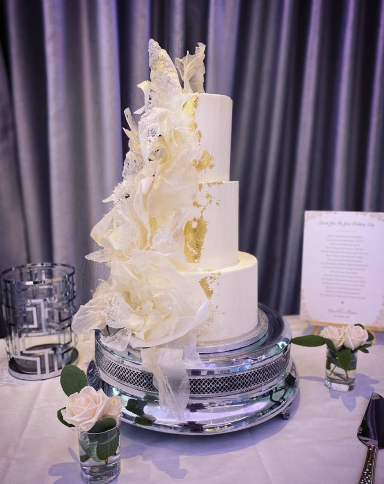 Three Tier Wedding Cake - Design 12