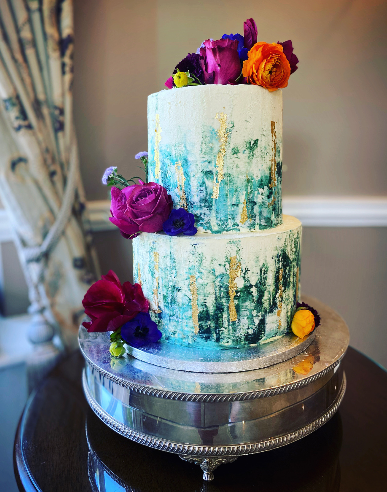 Two Tier Wedding Cake - Design 9