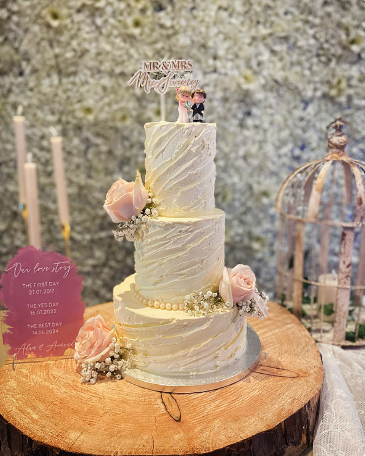 Three Tier Wedding Cake - Design 4.2