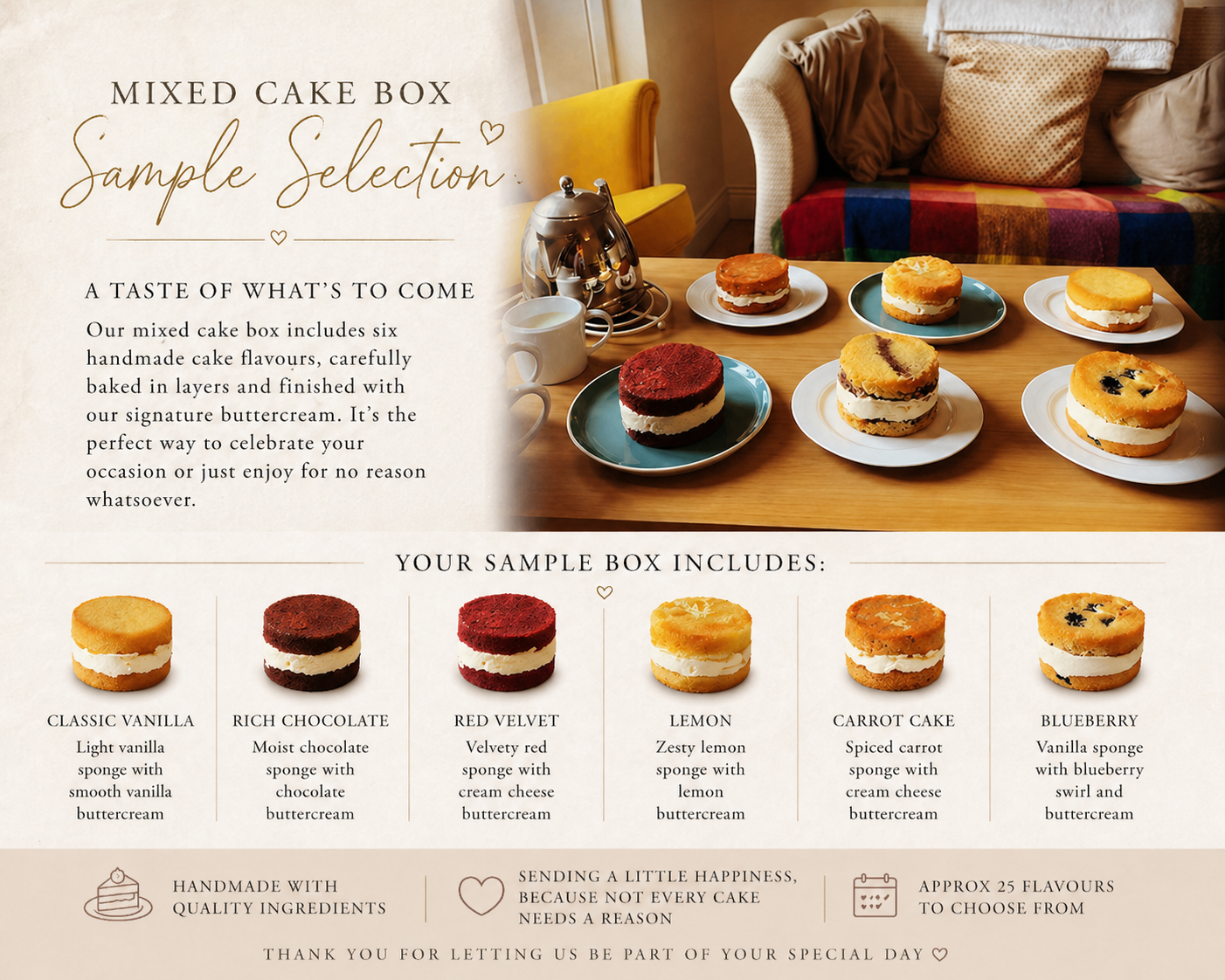 Cakes - Mixed Cake Box